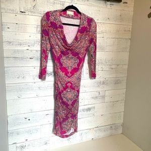 Nicole Miller Artelier Shift Print Dress XS/P